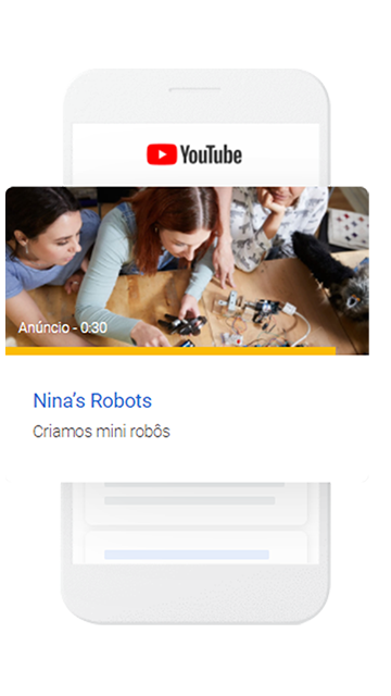 Segmente pessoas interessadas naquilo que você oferece com um vídeo.